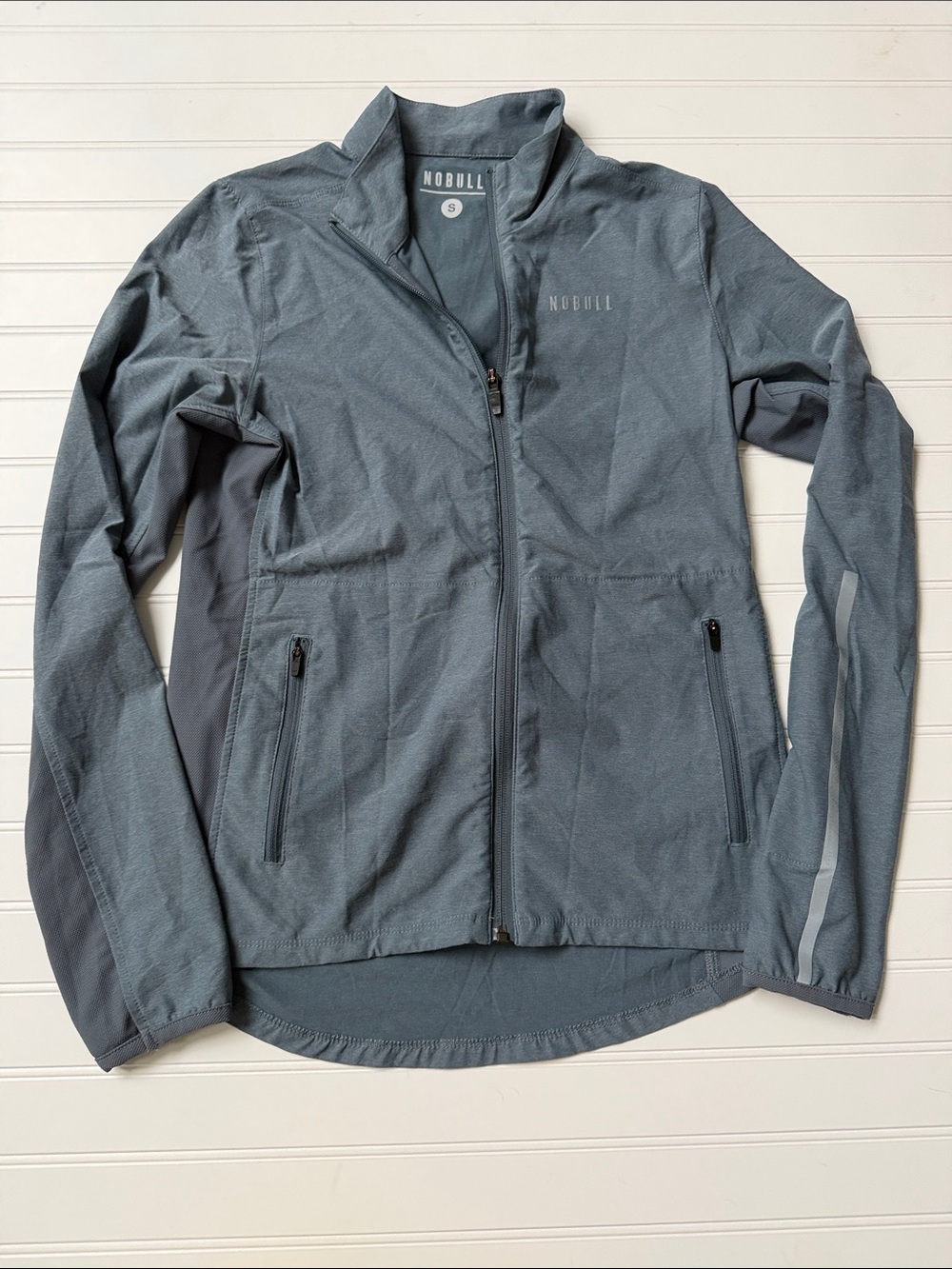 (215)NOBULL Women's Gray Full-Zip Lightweight Jacket